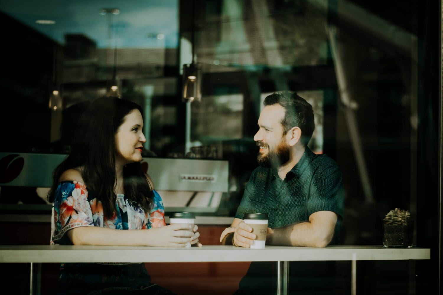 Conversation over coffee