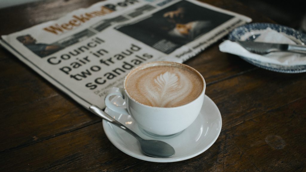 Coffee and headlines
