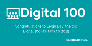 The Digital 100 winner 2019 - Leigh Day